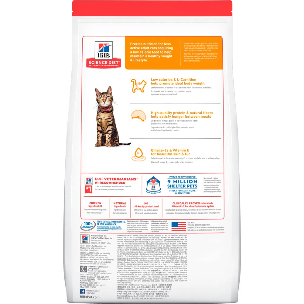 Alimento para gato -Hills Felino Adulto Light