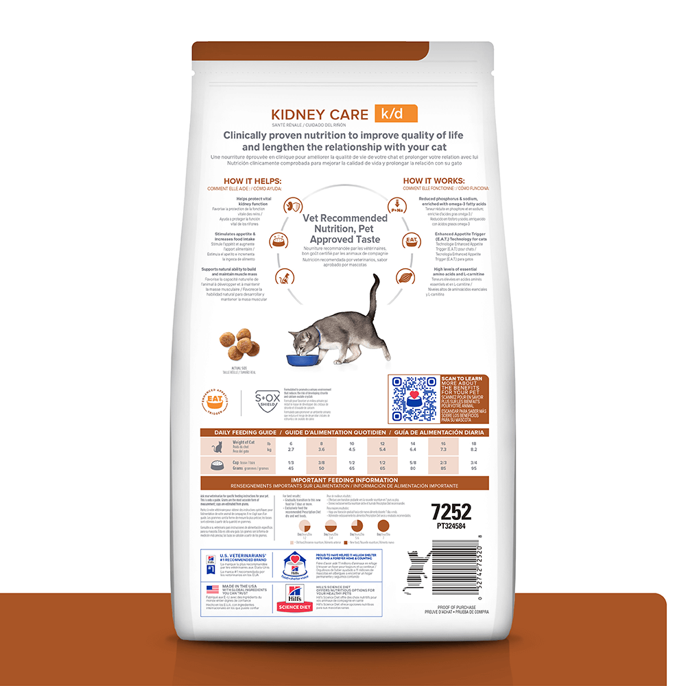 Alimento para gato -Hills Felino K/D 4 Lb