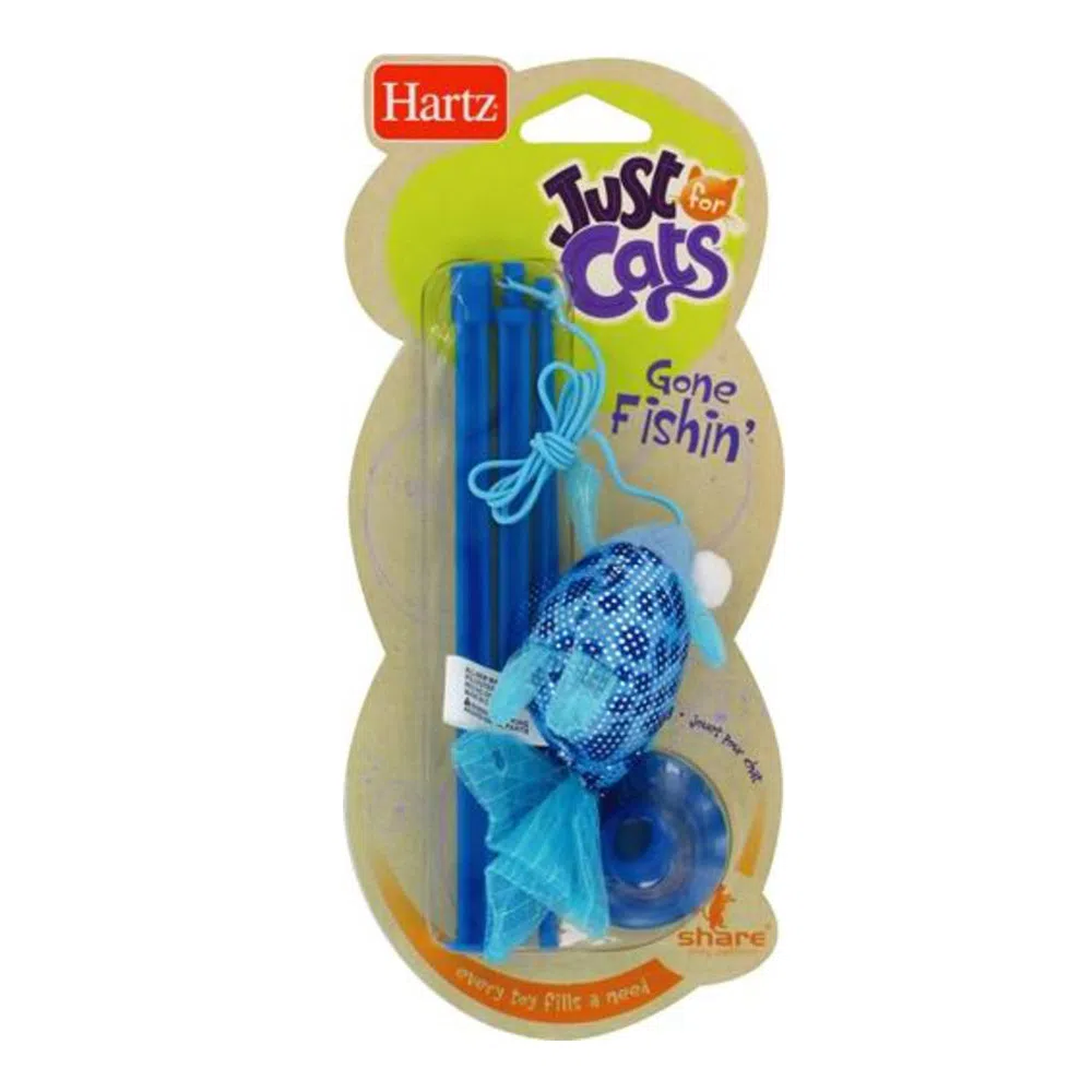 Juguete gato hartz bara pesca para gato