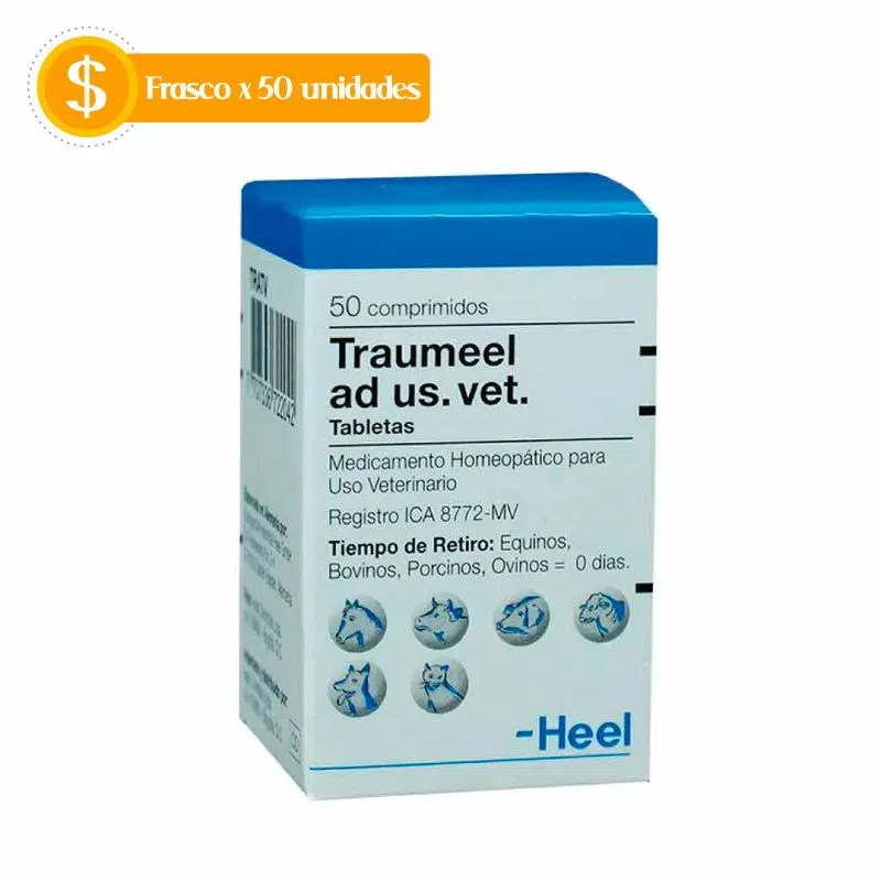 Traumeel Vet Frasco x 50 Unidades Traumeel-Vet-Frasco-x-50