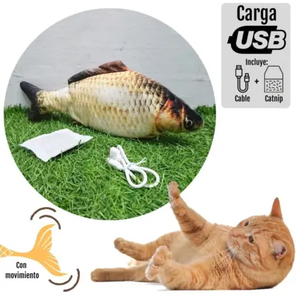 Juguete Pez Con Movimiento Para Gato