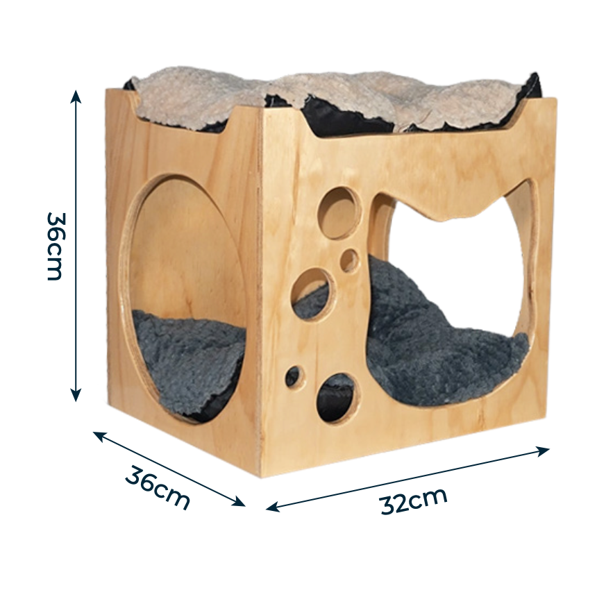 Casa Castillo Flotante Casita flotante para gato con cojines súper cómodos