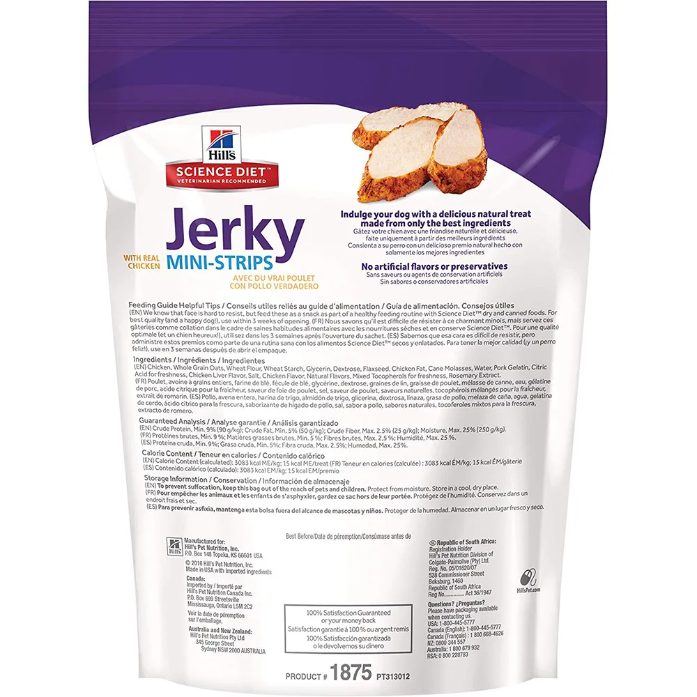 Premio canino - Jerky Snacks Treats Chicken