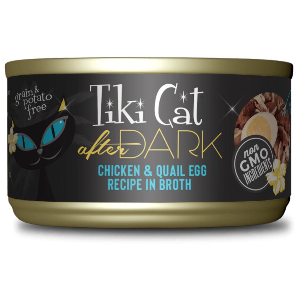TIKI-CAT-AFTER-DARK-POLLO-Y-HUEVO-DE-CODORNIZ-EN-CALDO-80-GR-LATA (1) Tiki Cat After Dark - Pollo Y Huevo De Codorniz En Caldo 80 GR