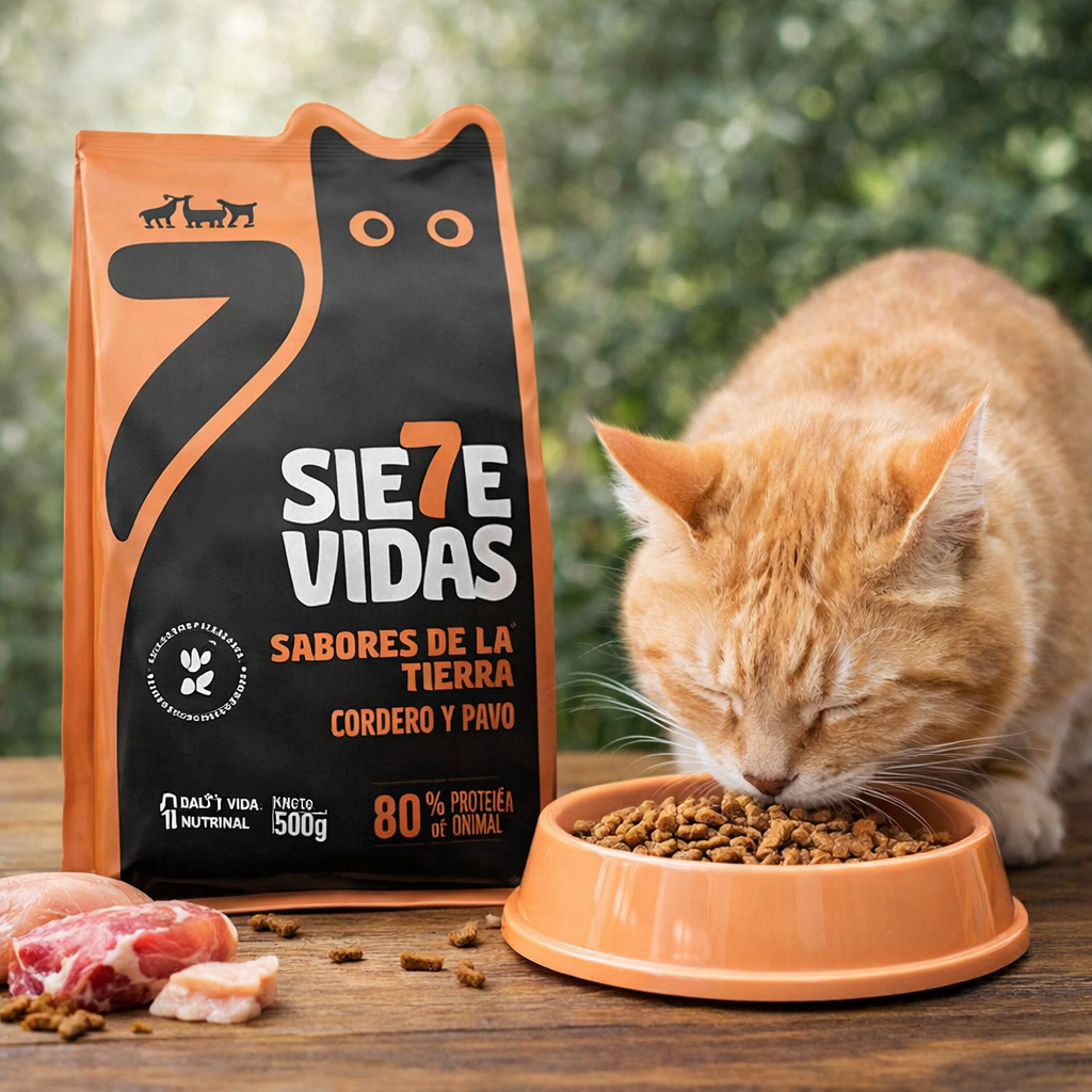 7vidas cordero y pavo descripcion